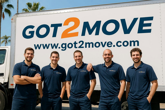 team helping with a move from San Francisco to San Diego